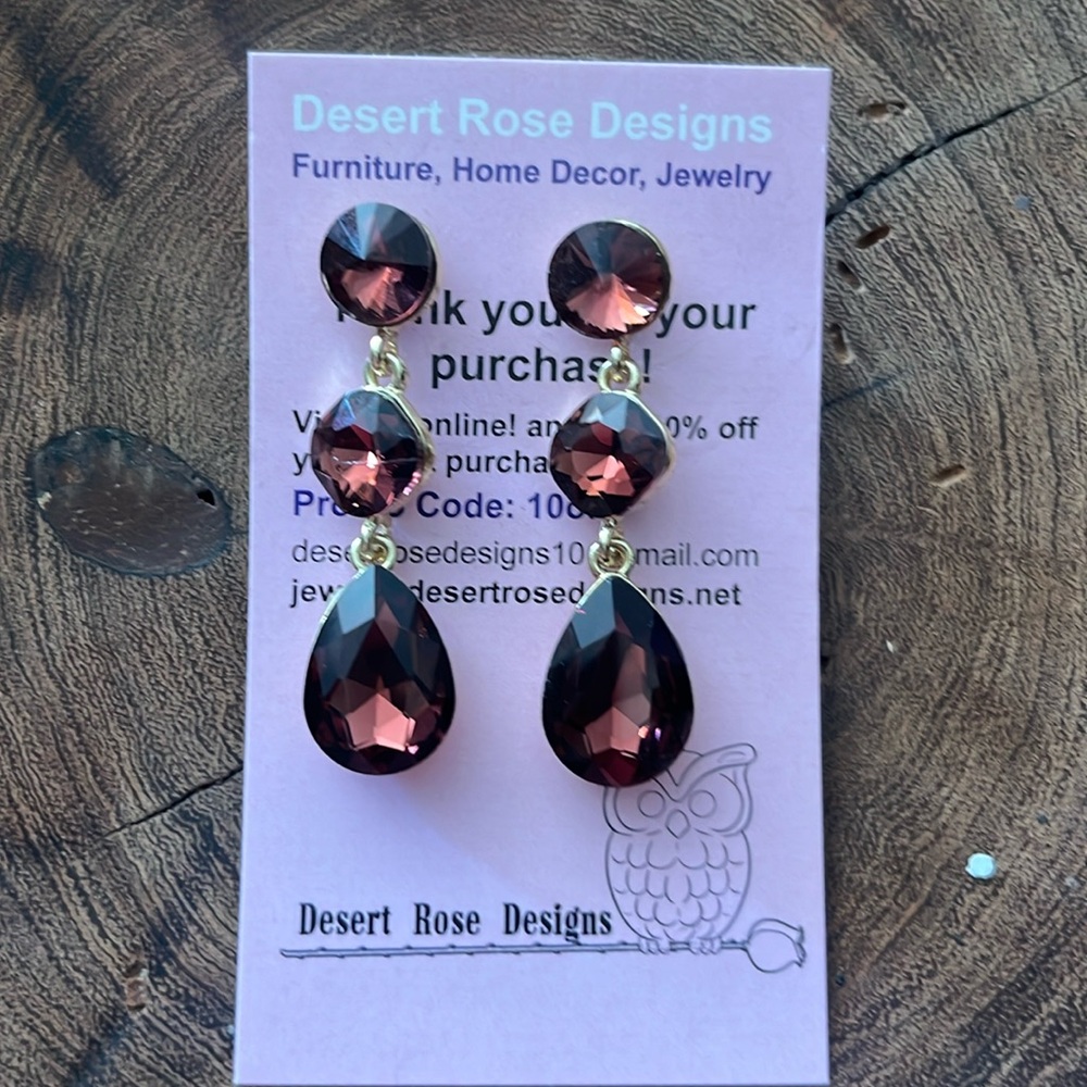 Burgundy Earrings 4